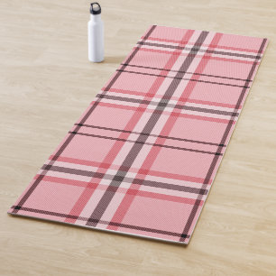 Tapis De Yoga Motif de mode rose et gris chic