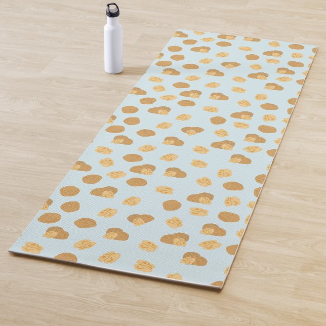 Tapis De Yoga Motif de noix mignonnes (En situation)