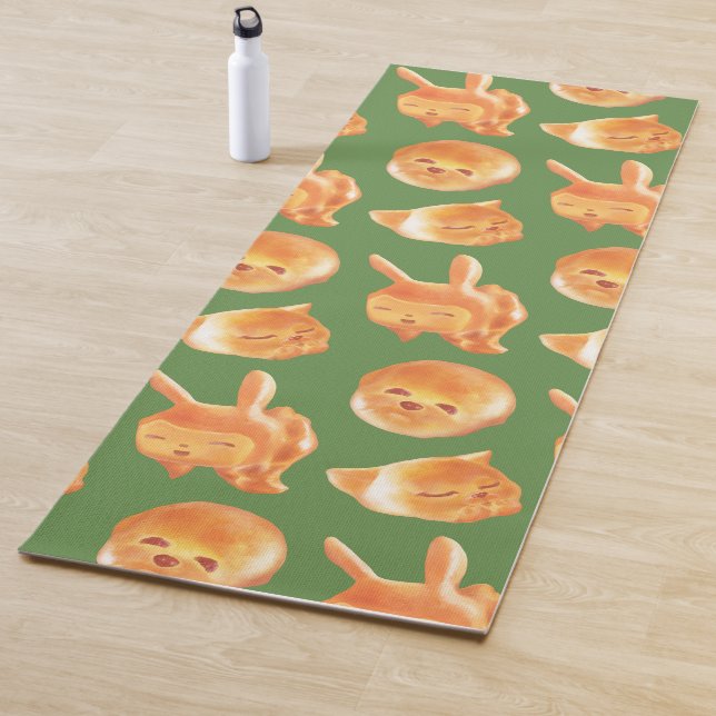 Tapis De Yoga Motif de pain en forme d'animal adorable (En situation)