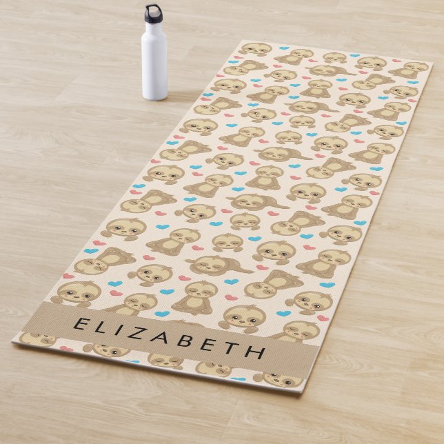 Tapis De Yoga Motif De Parfums, Mignons Parfums, Coeurs, Votre N (En situation)
