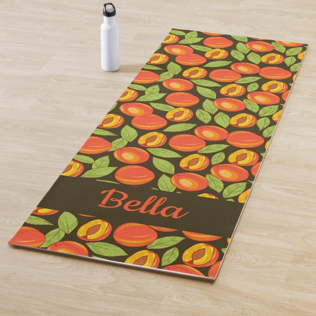 Tapis De Yoga Motif de pêche d'été doux (En situation)