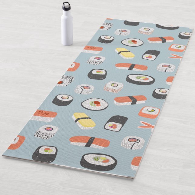 Tapis De Yoga Motif de sushi (Fun Japanese Sushi yoga mat)