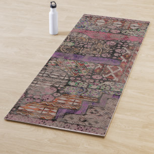 Tapis De Yoga Motif Ethno Abstrait - Folklore Art 1+2