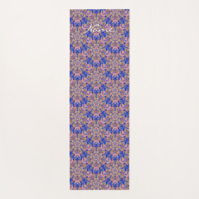 Tapis De Yoga Motif Feuille Star bleu Thunder_Cove (Dos)