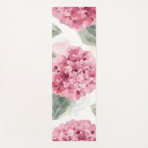 Motif floral botanique à l'aquarelle d'hortensia r