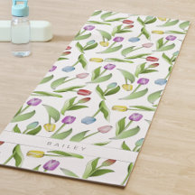 Motif floral de tulipe coloré moderne personnalisé