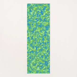 Tapis De Yoga Motif géométrique abstrait bleu vert