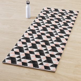 Tapis De Yoga Motif géométrique de triangle tirée par la main