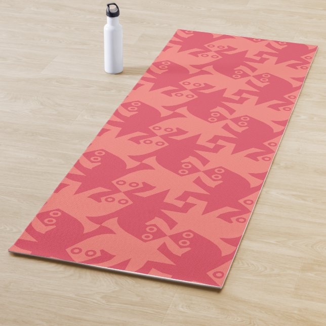 Tapis De Yoga Motif géométrique moderne #22 (En situation)