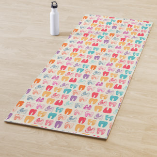 Tapis De Yoga Motif grunge de dent
