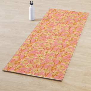 Tapis De Yoga Motif jonquille romantique aquarelle