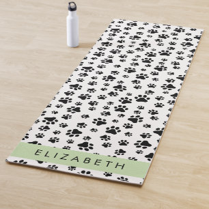 Tapis De Yoga Motif mâle, Patrouilles de chien, Noir et Blanc, V