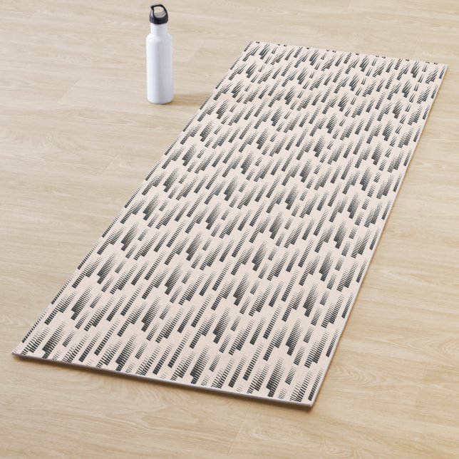 Tapis De Yoga Motif moderne de pluie (En situation)