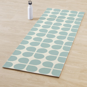Tapis De Yoga Motif moderne design géométrique en gris clair
