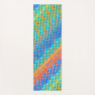 Tapis De Yoga Motif numérique tissé Abstrait coloré