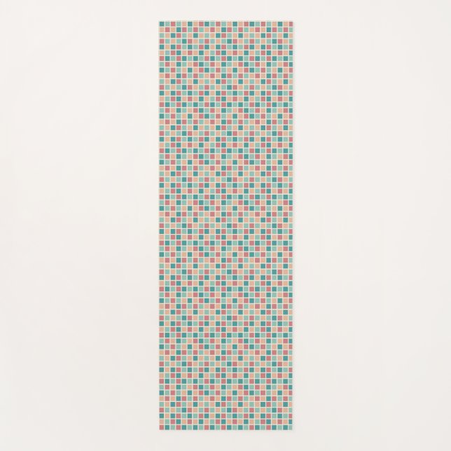 Tapis De Yoga Motif rétro double face (Devant)