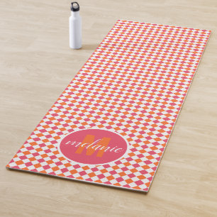 Tapis De Yoga Motif rose et orange diamant Monogram Yoga Mat