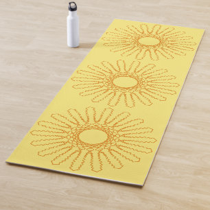 Tapis De Yoga Motif Sun Aztec