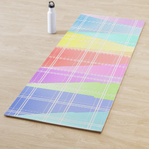 Tapis De Yoga Motif triangle arc-en-ciel coloré moderne
