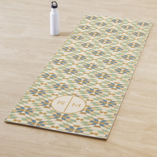 Tapis De Yoga Motif tribal extérieur d'étape du monogramme