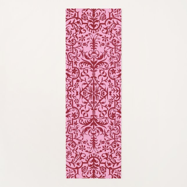 Tapis De Yoga Motif victorien rose (Devant)