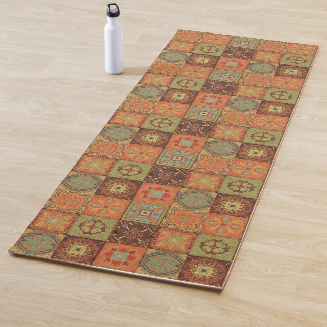 Tapis De Yoga Motifs indiens (En situation)