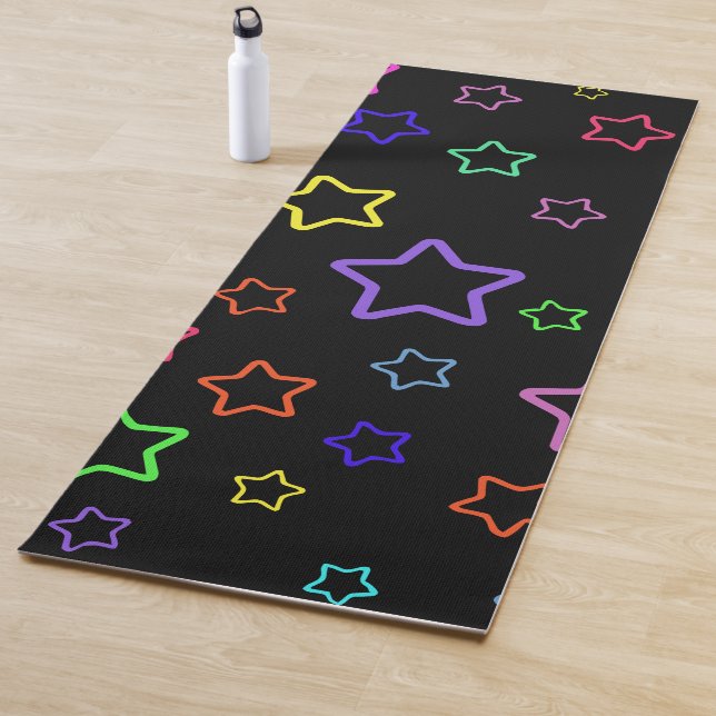 Tapis De Yoga Multicolored Starry Night (En situation)