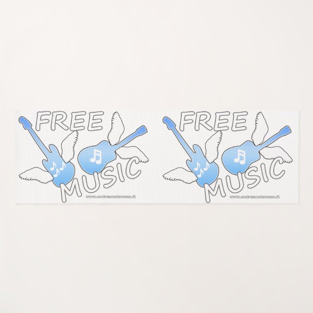 Tapis De Yoga Musique libre (Devant (Horizontal))