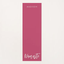 Namaste Moderne Nom Hibiscus Rouge Coton Blanc