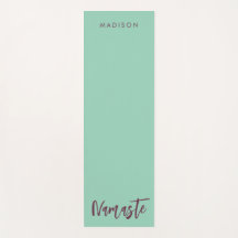 Namaste Moderne Nom Turquoise Vert Mauve