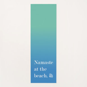 Tapis De Yoga Namaste Sur La Plage