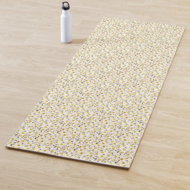 Tapis De Yoga Nature Daisies Fitness Élégant Modèle moderne (En situation)