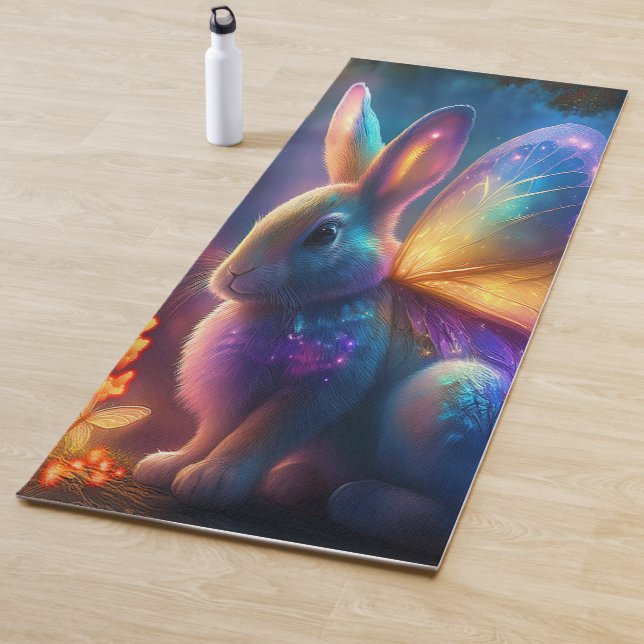 Tapis De Yoga Neon Bunny (En situation)