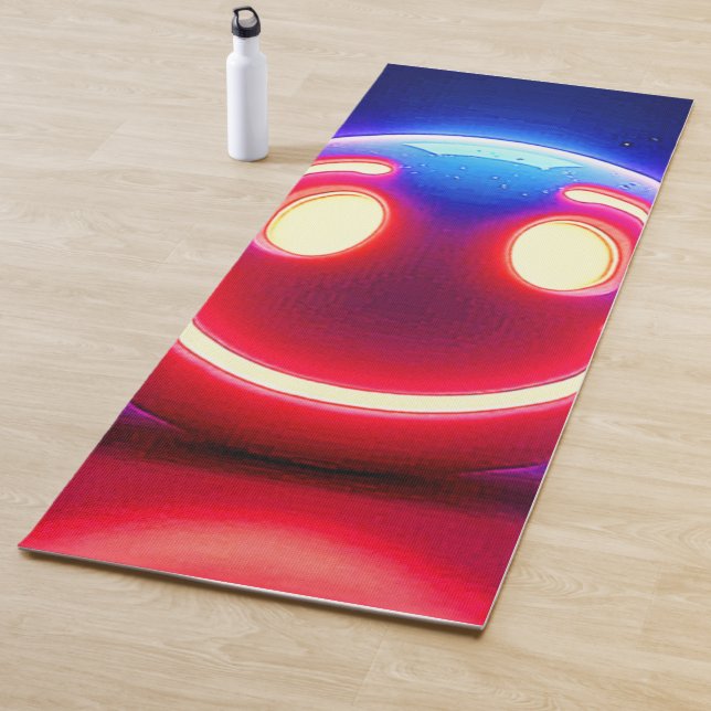 Tapis De Yoga Neon Smile : Joyeux Feu (En situation)