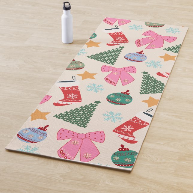 Tapis De Yoga Noël mignon (En situation)