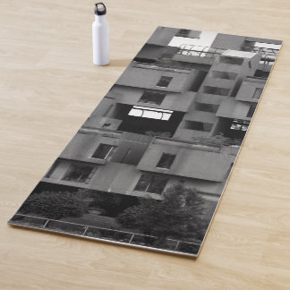 Tapis De Yoga Noir et Blanc Architectural