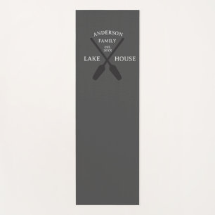 Tapis De Yoga Nom de famille personnalisé Lake House