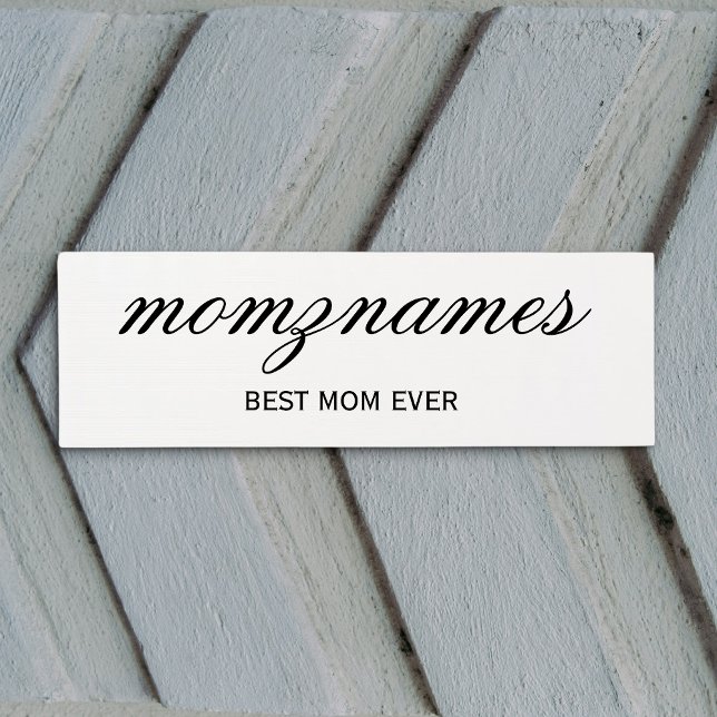 Tapis De Yoga Nom de la calligraphie personnalisée de la meilleu (Créateur téléchargé)