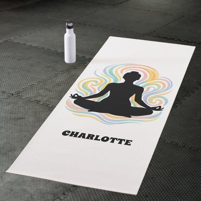 Tapis De Yoga nom de la pose de yoga en spirale (Créateur téléchargé)