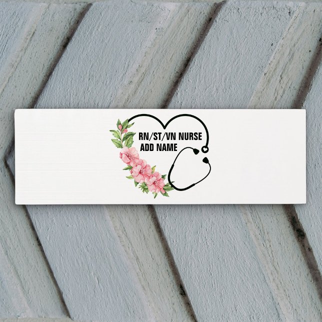 Tapis De Yoga Nom de l'infirmière étudiante-inscrite-ancienne (Créateur téléchargé)