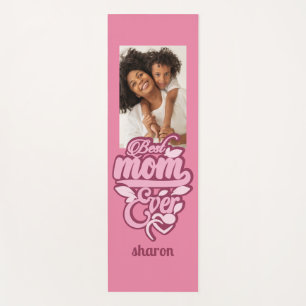 Tapis De Yoga Nom et photo personnalisés "Meilleure maman jamais