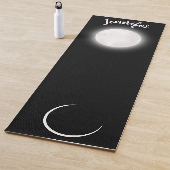 Tapis De Yoga Nom personnalisé Céleste pleine lune Crescent lune (En situation)