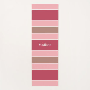 Tapis De Yoga Nom personnalisé Stripes Motif yoga mat