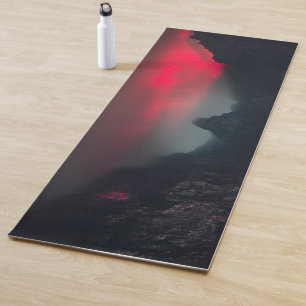 Tapis De Yoga Nuages brûlants, brouillard et montagnes