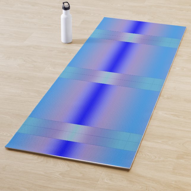 Tapis De Yoga Nuances de bleu (En situation)