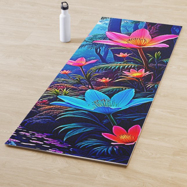 Tapis De Yoga Oasis de la jungle éthérée (En situation)