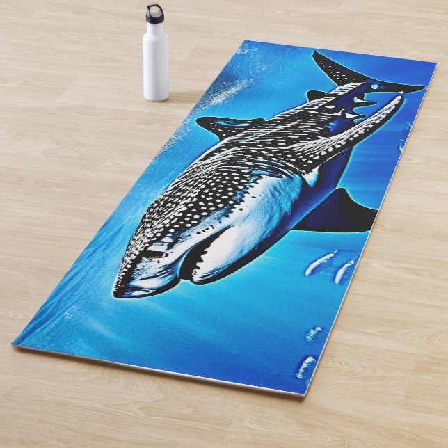 Tapis De Yoga Océan Baleine Requin Giant Natation (En situation)