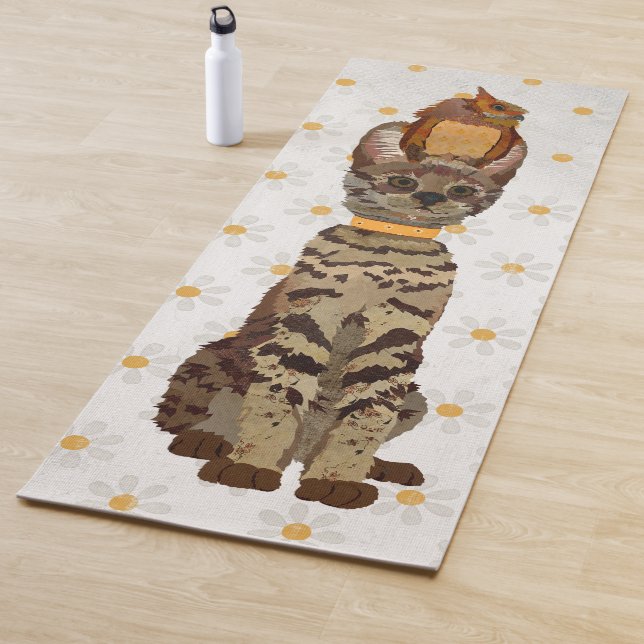 TAPIS DE YOGA OCELOT CAT & OWL YOGA MAT (En situation)