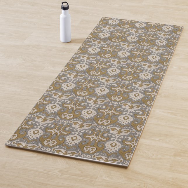 Tapis De Yoga Ochre Ikat II (En situation)