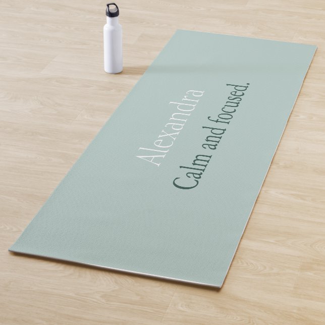 Tapis De Yoga Oeuf Canard Vert Calme concentré Yoga Mat (En situation)